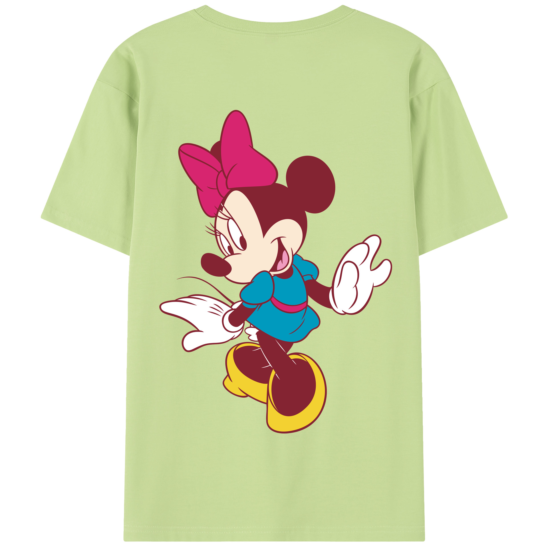 （画像用） ミッキーマウス Mickey Mouse 綿100％半袖Tシャツ（背面プリント）